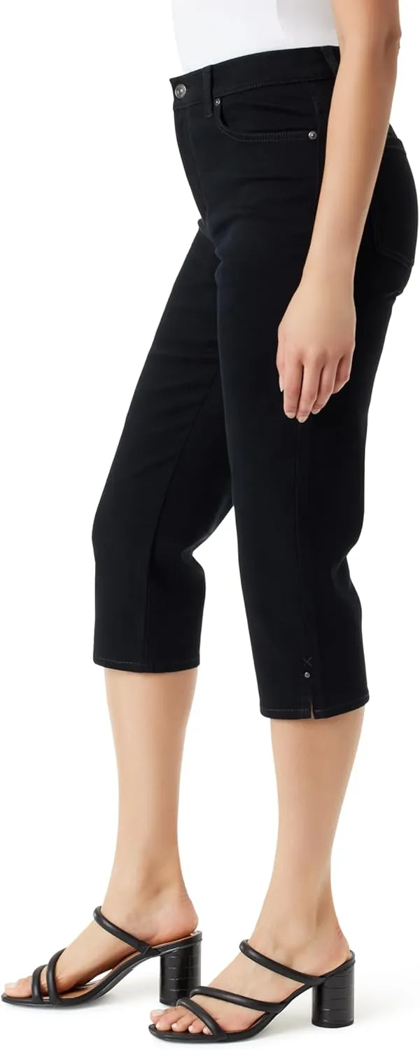 Gloria Vanderbilt Women's Amanda Capri with High Rise Straight Standard