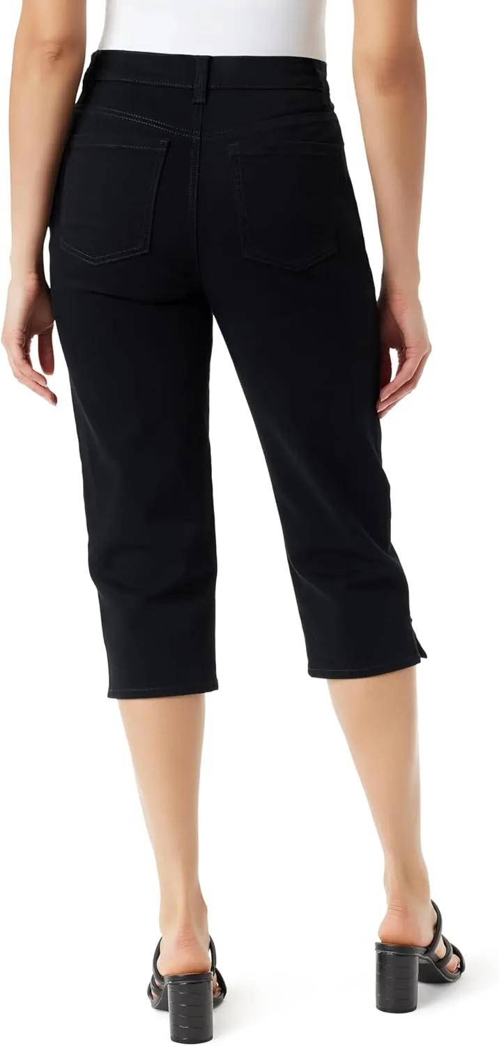 Gloria Vanderbilt Women's Amanda Capri with High Rise Straight Standard