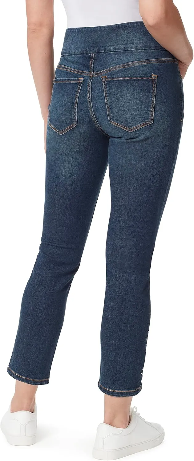 Gloria Vanderbilt Women's Amanda Pull on High Rise Jean Petite