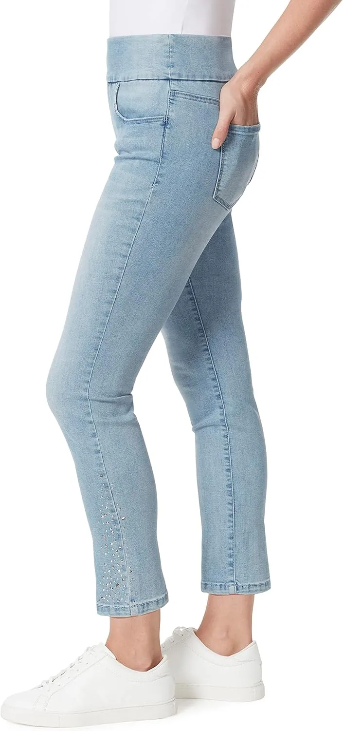 Gloria Vanderbilt Women's Amanda Pull on High Rise Jean Petite