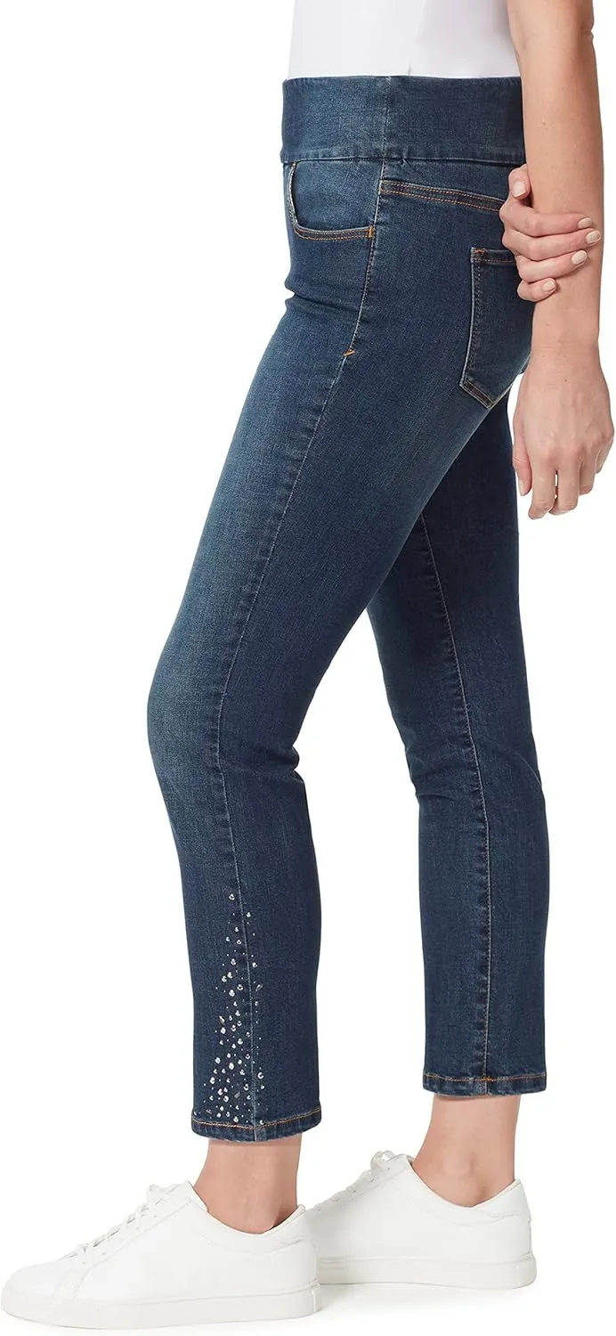Gloria Vanderbilt Women's Amanda Pull on High Rise Jean Petite