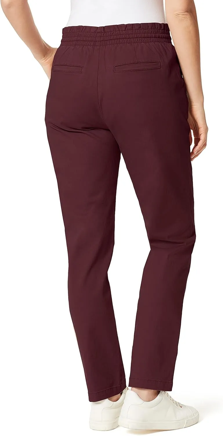 Gloria Vanderbilt Women's Ready to Go Pull on Chino Pants