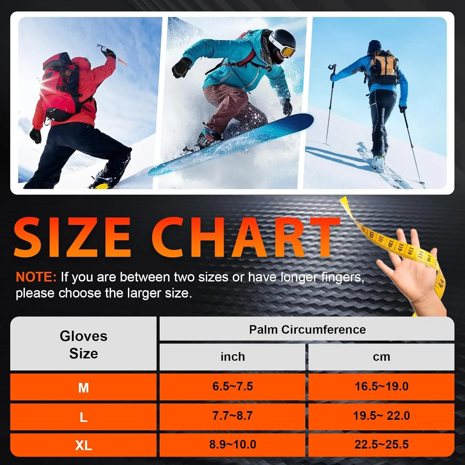 Heated Gloves for Men Women, 2024 New Upgrade Rechargeable 6000mAh Heated Gloves, Touchscreen Cycing Hiking Gloves
