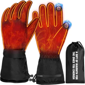 Heated Gloves, Winter Electric Warm Gloves for Men Women, Waterproof Winter Warming Gloves for Hunting Motorcycle