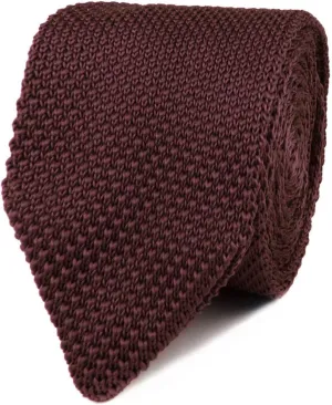 Hiraeth Brown Knitted Tie - Mens Wedding Tie - Formal and Casual Occasions