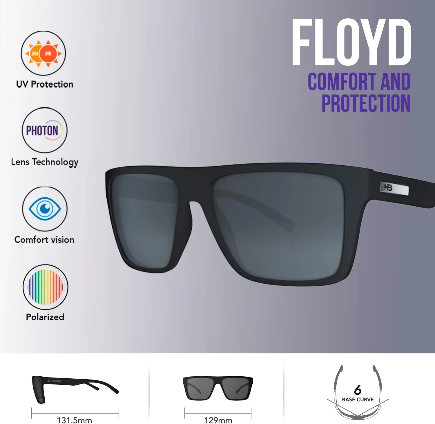 Hot Buttered Sunglasses FLOYD – 100% UV Protection, Resistant Heatwave Sunglasses, Fashion Accessories for Women and Men