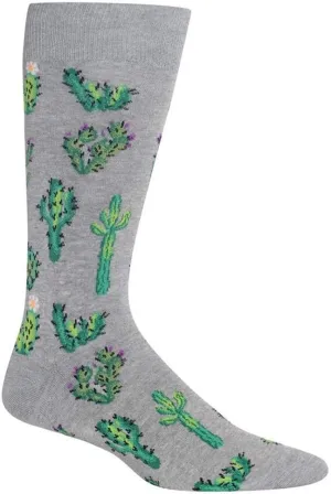 Hot Sox Mens Cactus Socks, 1 Pair, Mens Shoe 6-12.5