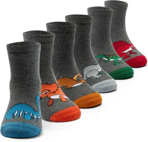 HowJoJo Boys Wool Socks Kids Winter Warm Socks Thermal Crew Socks 6 Pack