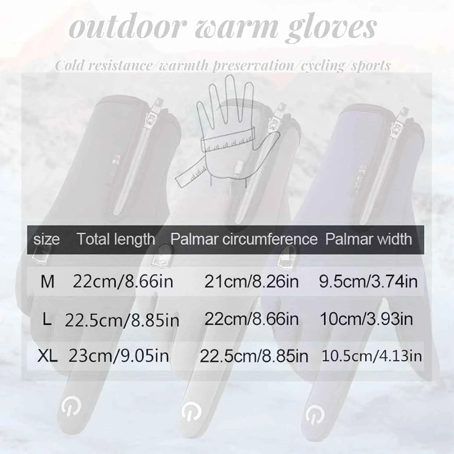 Hygosport Rechargeable Heated Electric Touchscreen Gloves, Ultimate Winter Gloves, USB Waterproof Thermal Gloves (Black, M)