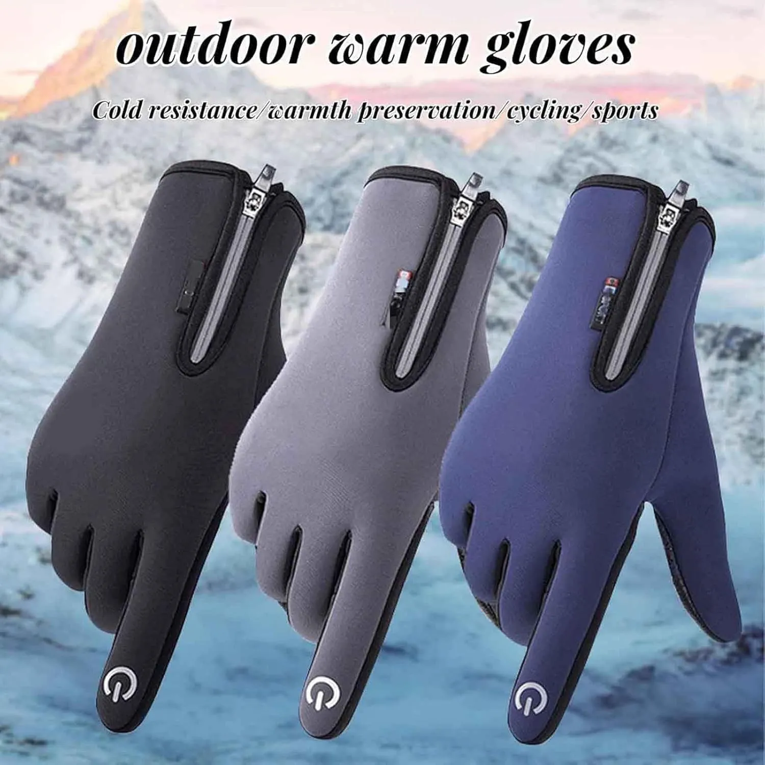 Hygosport Rechargeable Heated Electric Touchscreen Gloves, Ultimate Winter Gloves, USB Waterproof Thermal Gloves (Black, M)