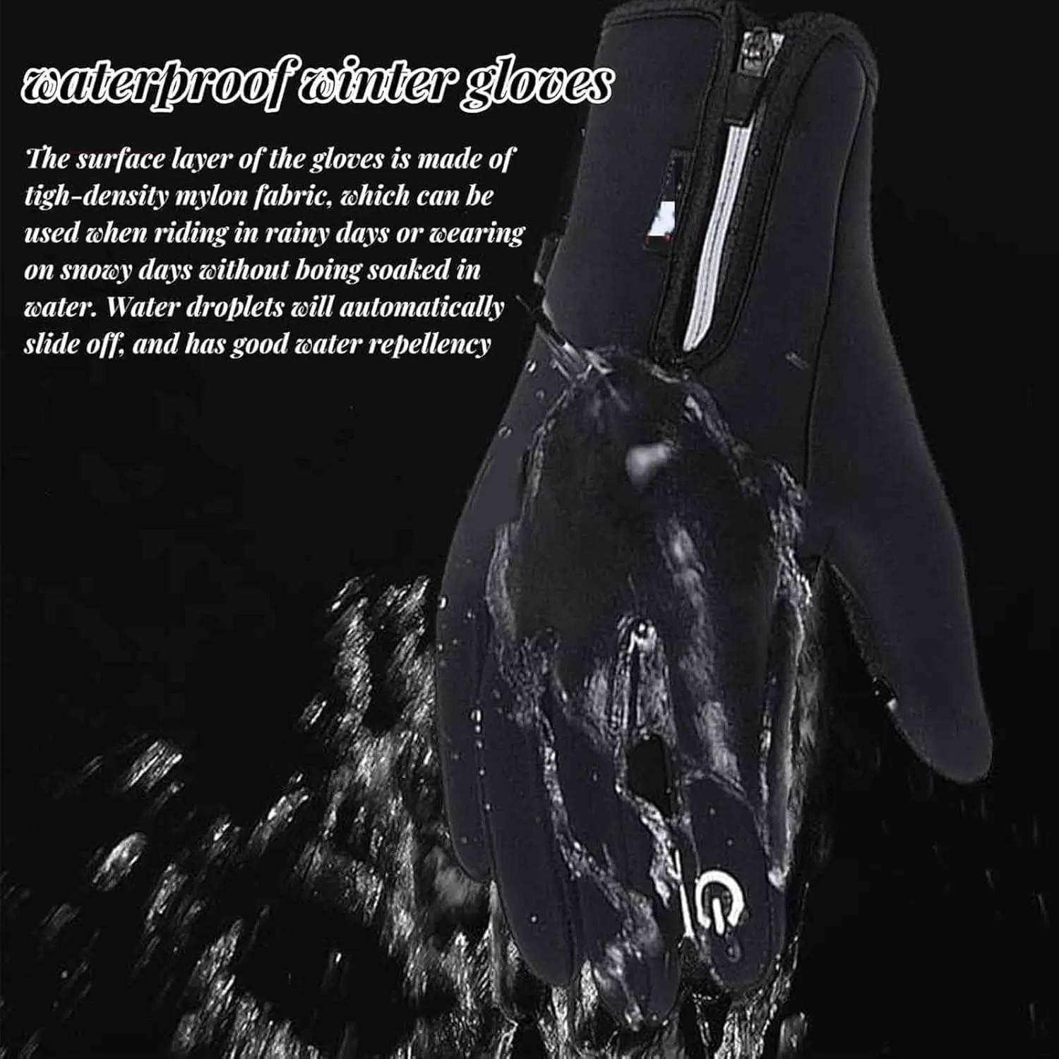 Hygosport Rechargeable Heated Electric Touchscreen Gloves, Ultimate Winter Gloves, USB Waterproof Thermal Gloves (Black, M)