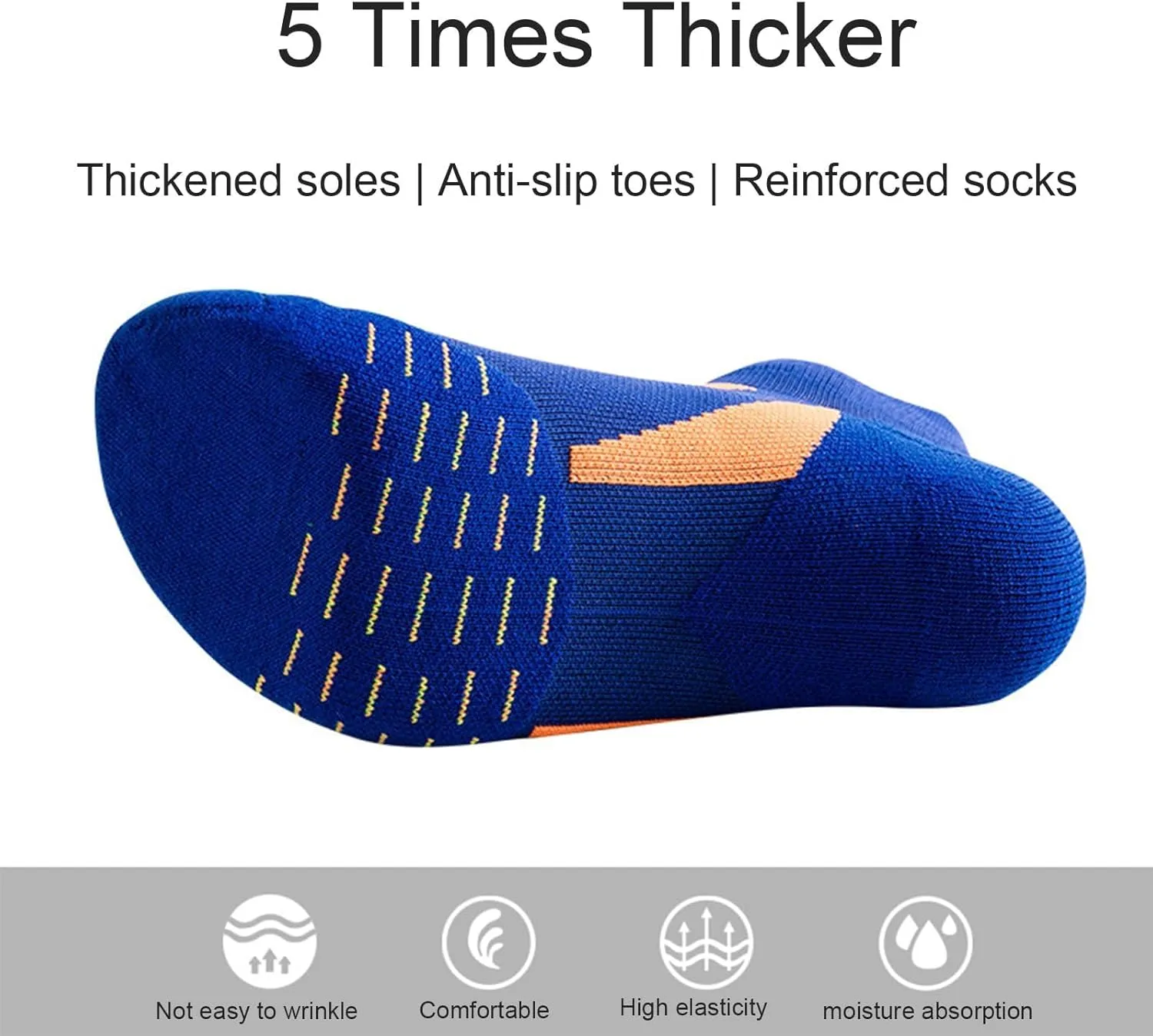 Hywell Men's Thick Padded Athletic Ankle Socks,Hywellstore Ankle Socks,Wicking Cushioned,Sport Breathable