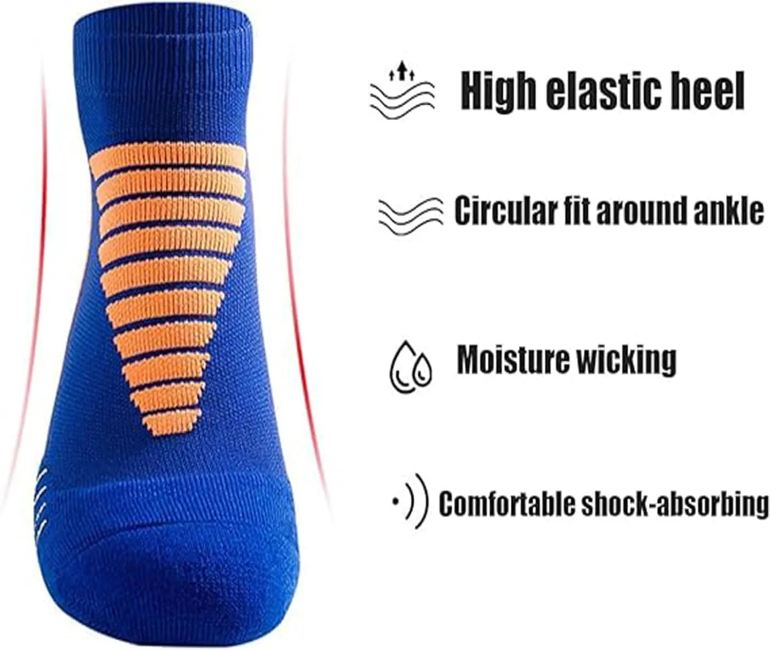 Hywell Men's Thick Padded Athletic Ankle Socks,Hywellstore Ankle Socks,Wicking Cushioned,Sport Breathable