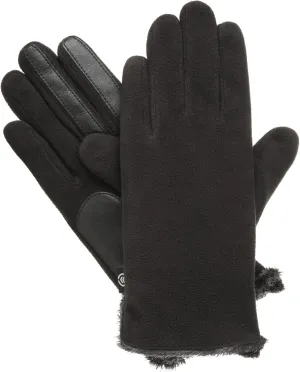 isotoner Women’s Classic Stretch Fleece Touchscreen Cold Weather Gloves with Warm