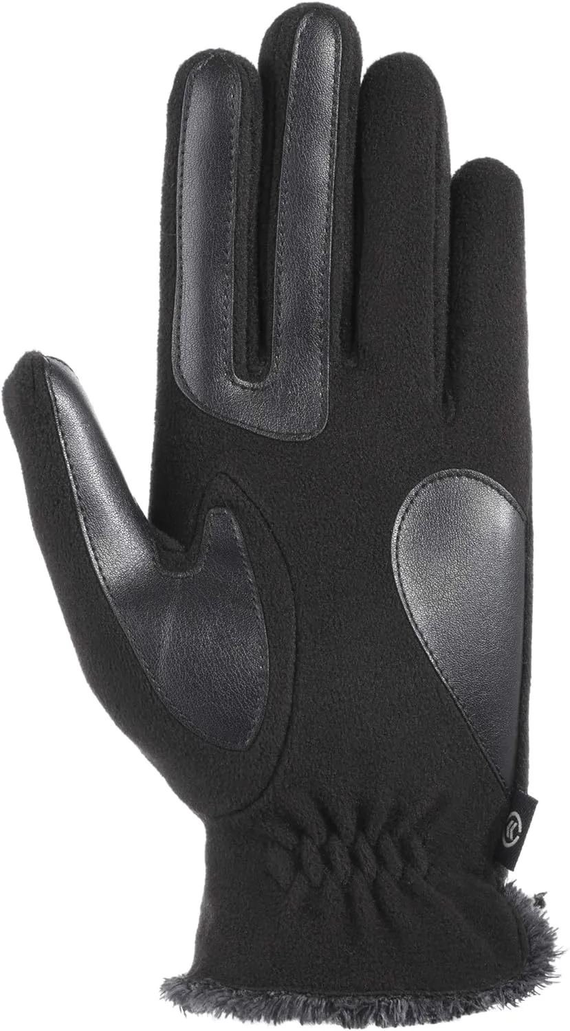 isotoner Women’s Classic Stretch Fleece Touchscreen Cold Weather Gloves with Warm