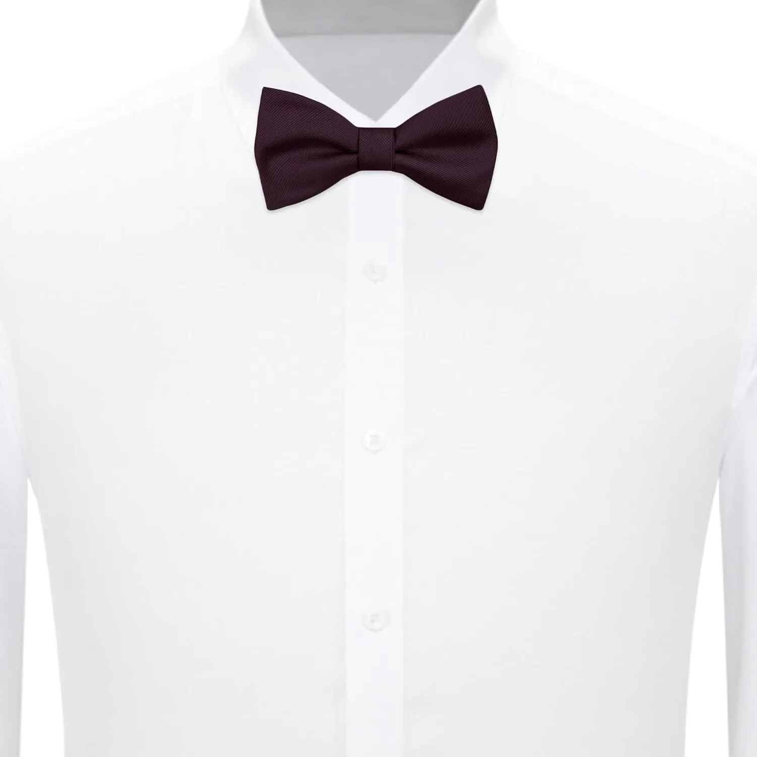Jacob Alexander 3 Piece Set Men's Solid Traditional Freestyle Self-Tie Bow Tie Pocket Square and Knots
