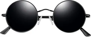 Joopin Hippie Round Sunglasses for Women Men Small Circle Sun Glasses Polarized UV400 Protection