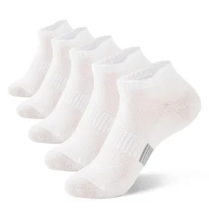Komorebi Ankle Socks for Women Cushioned No Show Socks Womens Socks Athletic Socks Low Cut Socks with Heal Tab 5 Pairs