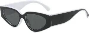 laureles Fashion Leopard Grey Sun Glasses Men Vintage Cat Eye Y2K Sunglasses Women Wide Leg Shades UV400