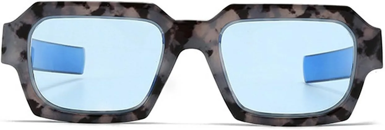 laureles Vintage Blue Floral Cat Eye Y2K Sunglasses Women Men Outdoor Sun Glasses Travel Shades Female L17