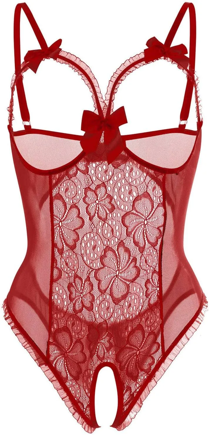 Lingerie for Women One-Piece Teddy Lingerie Sexy Bodysuit Lace Nightie