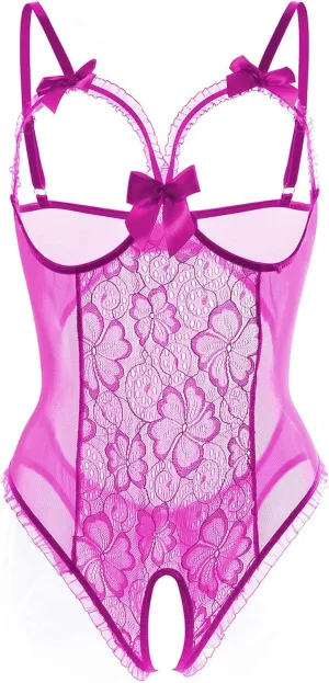Lingerie for Women Sexy One-Piece Teddy Lingerie Bodysuit Lace Nightie