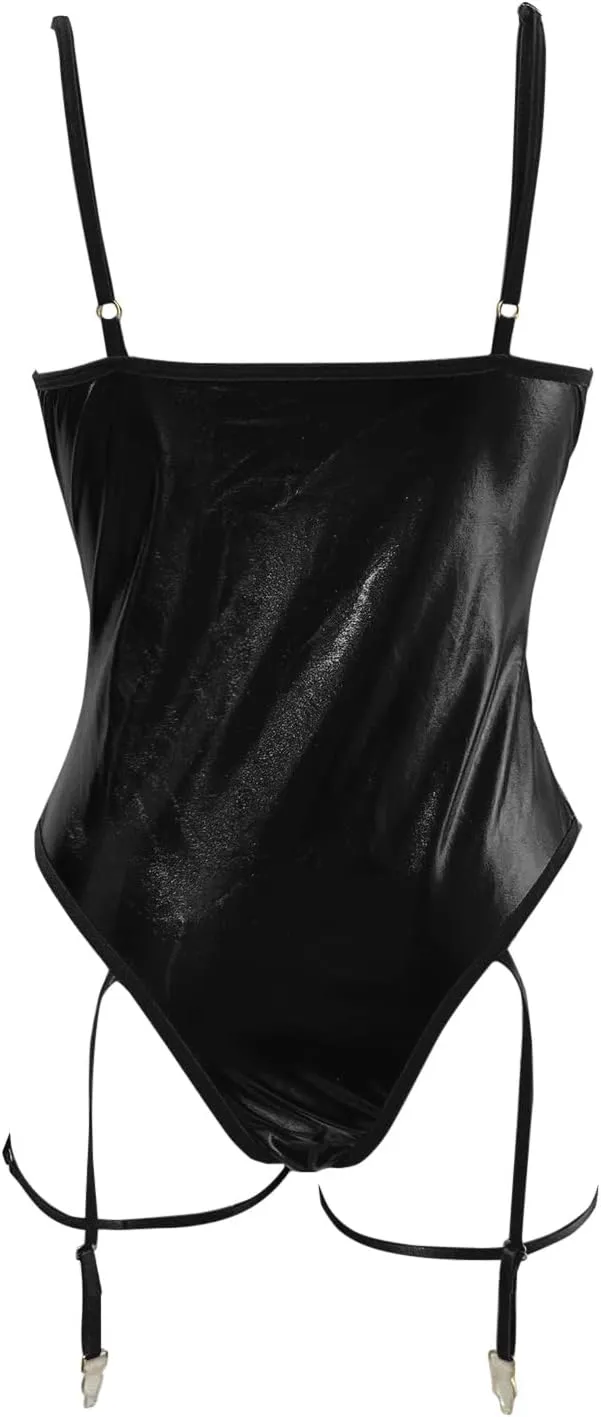 Lingerie for Women Sexy Slutty Lace Tight Fishnet Bodystocking Attached Stockings Body Suits Tops Lace
