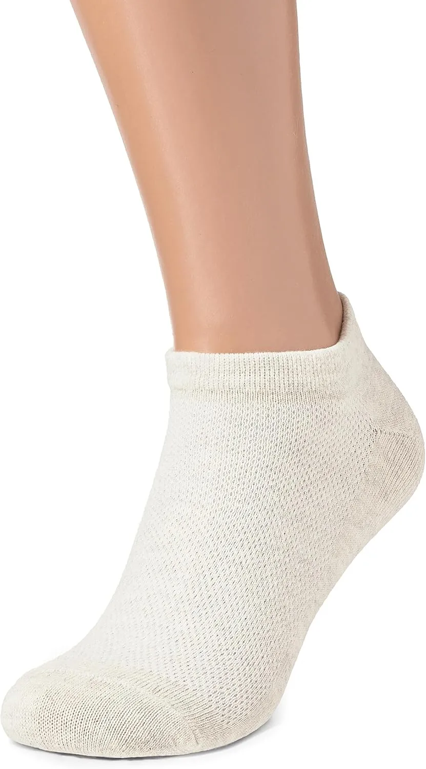 LinoFlex™ ComfortWear Quick-Dry Mesh-Knit Linen Ankle Socks for Women