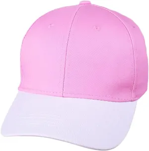Lucoa Cosplay Accessories Hat Pink White Baseball Cap Size Adujustable on The Back