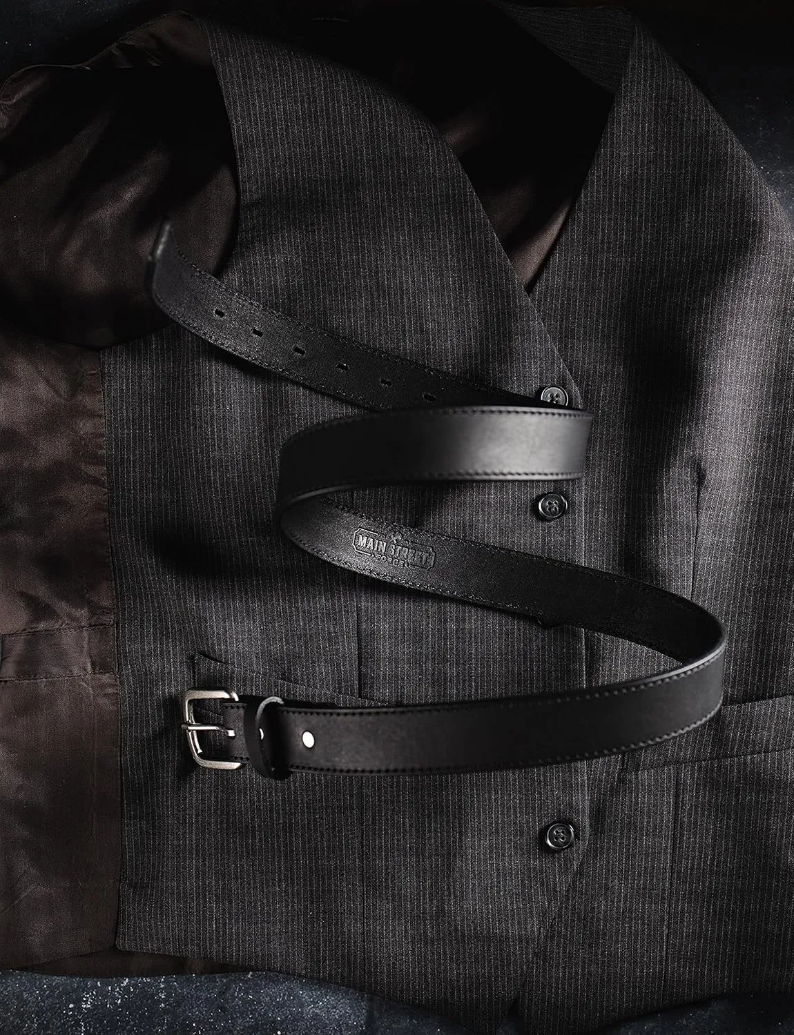 Main Street Forge The Executive Leather Belt | Made in USA | Men's Dress Belt | 1 1/4 Inch Belt