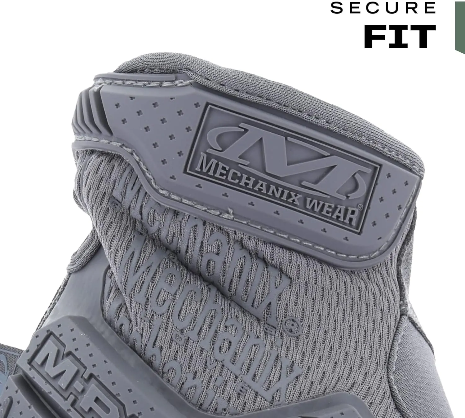 Mechanix Wear: M-Pact Tactical Gloves with Secure Fit, Touchscreen Capable Safety Gloves for Men, Work Gloves with Impact Protection and Vibration Absorption (Grey, Medium)