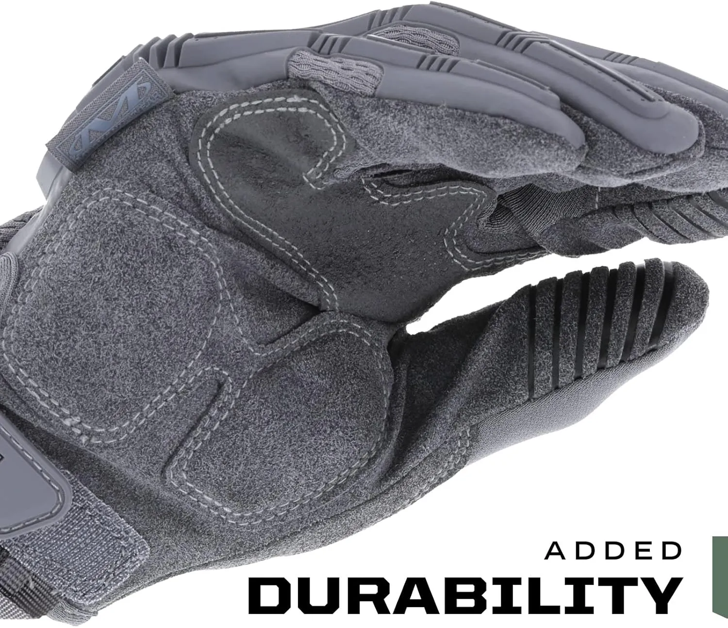 Mechanix Wear: M-Pact Tactical Gloves with Secure Fit, Touchscreen Capable Safety Gloves for Men, Work Gloves with Impact Protection and Vibration Absorption (Grey, Medium)