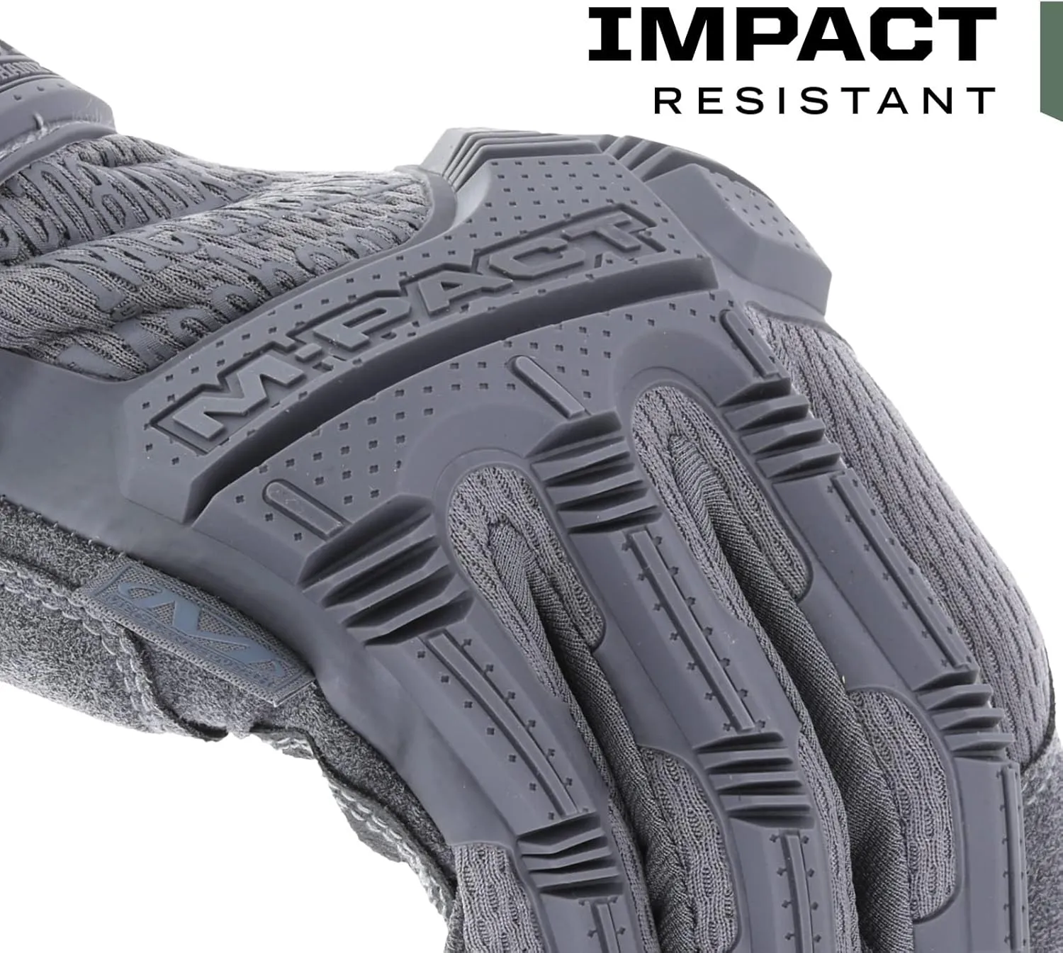 Mechanix Wear: M-Pact Tactical Gloves with Secure Fit, Touchscreen Capable Safety Gloves for Men, Work Gloves with Impact Protection and Vibration Absorption (Grey, Medium)