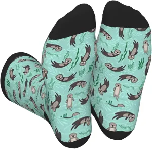 Men Women Casual Cool Cute Crazy Funny Athletic Sport Novelty Graphic Crew Socks