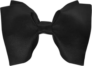 Mens 100% Satin Silk Oversized Pre-tied Bowtie Handmade Solid Formal Tuxedo Big Bow Ties