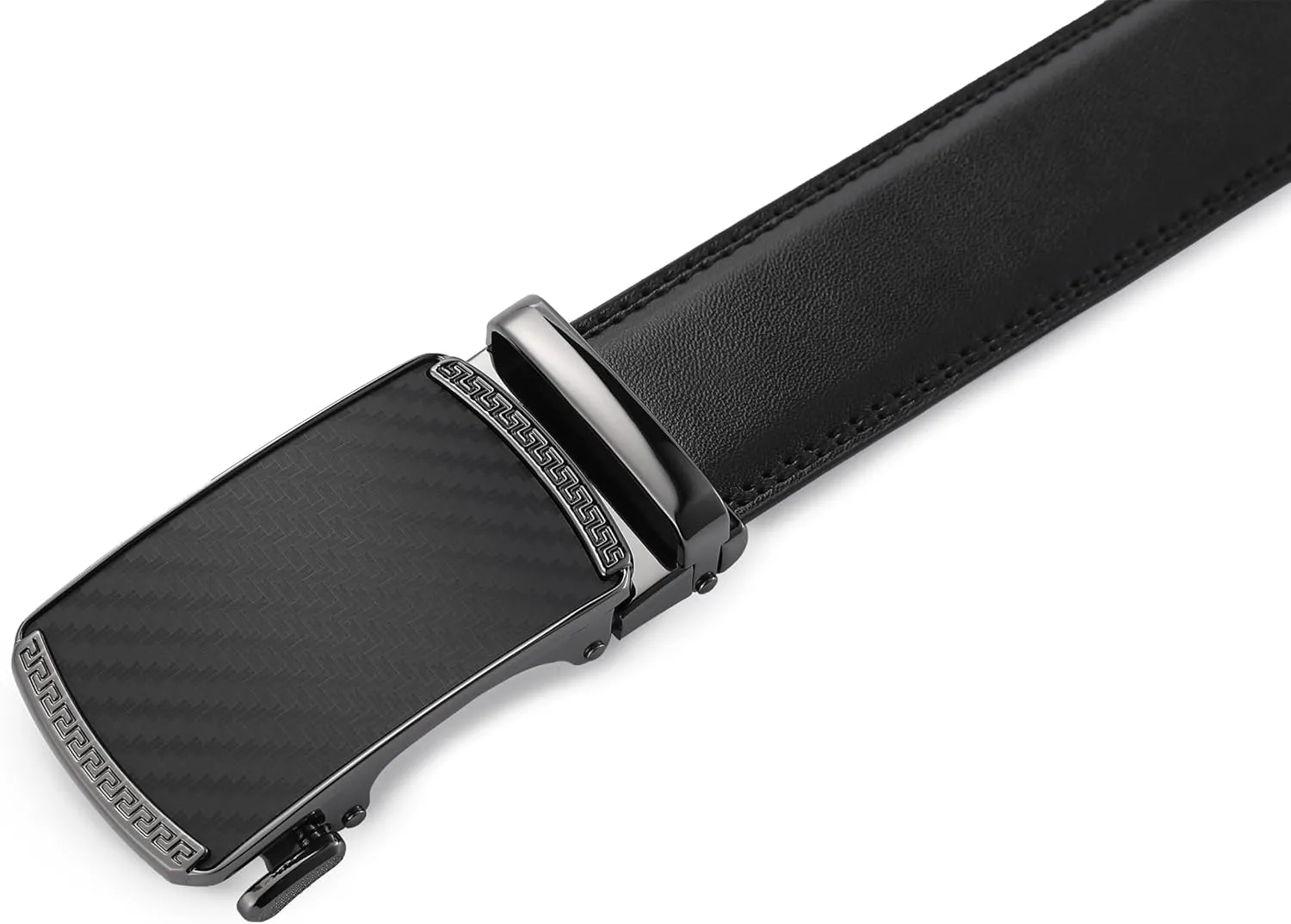 Men's Belt,Ratchet Dress Belt with Automatic Buckle Brown/Black-Trim to Fit-35mm wide