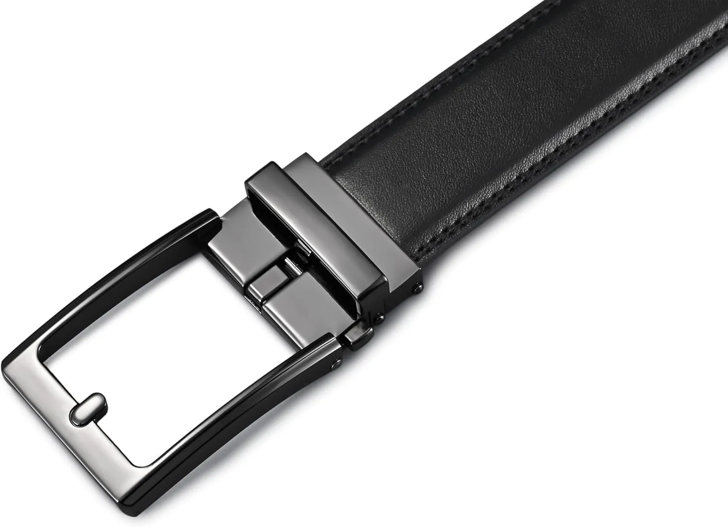 Men's Belt,Ratchet Dress Belt with Automatic Buckle Brown/Black-Trim to Fit-35mm wide