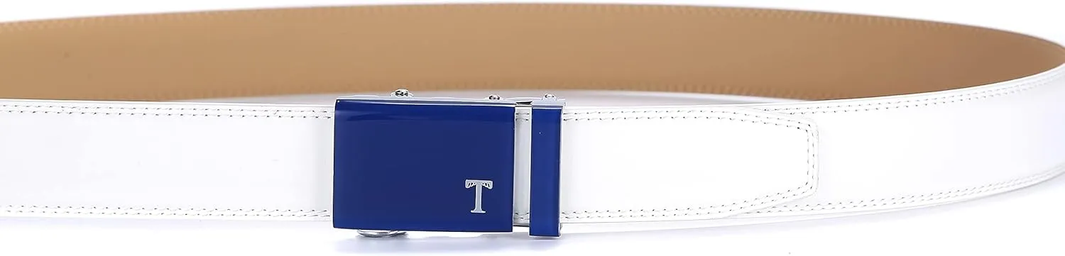 Mens Belts Leather Ratchet, Casual and Dress, Adjustable - Elegant Gift Boxed