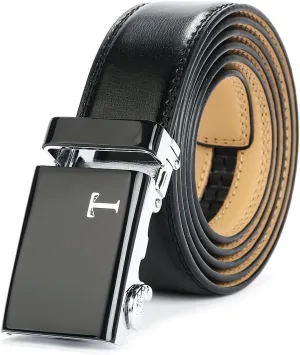Mens Belts Leather Ratchet, Casual and Dress, Adjustable - Elegant Gift Boxed
