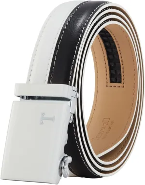 Mens Belts Leather Ratchet, Casual and Dress, Adjustable - Elegant Gift Boxed