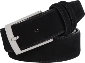 Mens Casual Genuine Leather Belts Vintage Businesssuede Belt Straps Accessories