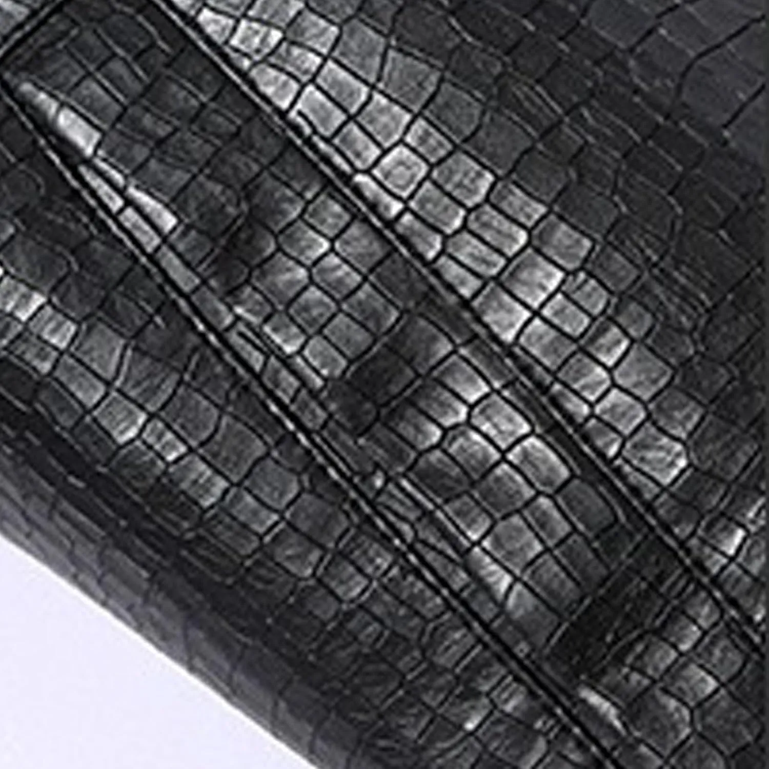 Men's Stand Collar Leather Jacket Lightweight Faux Leather Motorcycle Jackets Black Long Sleeve Business Leatherwear