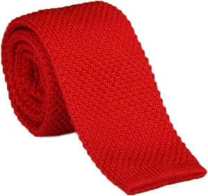 Men's Supper Skinny Knitted Tie Solid Colored Smart Casual Necktie Various Color