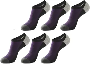 Men's women's 6 Pack Ankle Running Socks Low Cut Cushioned Athletic Sports Socks With Arch Support