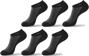 Men's women's 6 Pack Ankle Running Socks Low Cut Cushioned Athletic Sports Socks With Arch Support