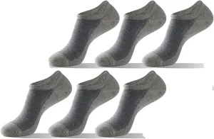 Men's women's 6 Pack Ankle Running Socks Low Cut Cushioned Athletic Sports Socks With Arch Support
