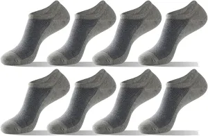 Men's women's 8 Pack Ankle Running Socks Low Cut Cushioned Athletic Sports Socks With Arch Support