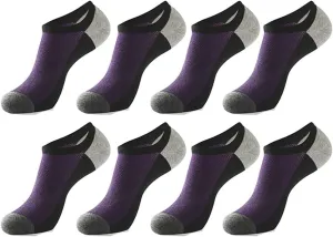 Men's women's 8 Pack Ankle Running Socks Low Cut Cushioned Athletic Sports Socks With Arch Support