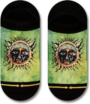 MERGE4 Sublime Sun Lite Green Music Unisex Band No Show Sock