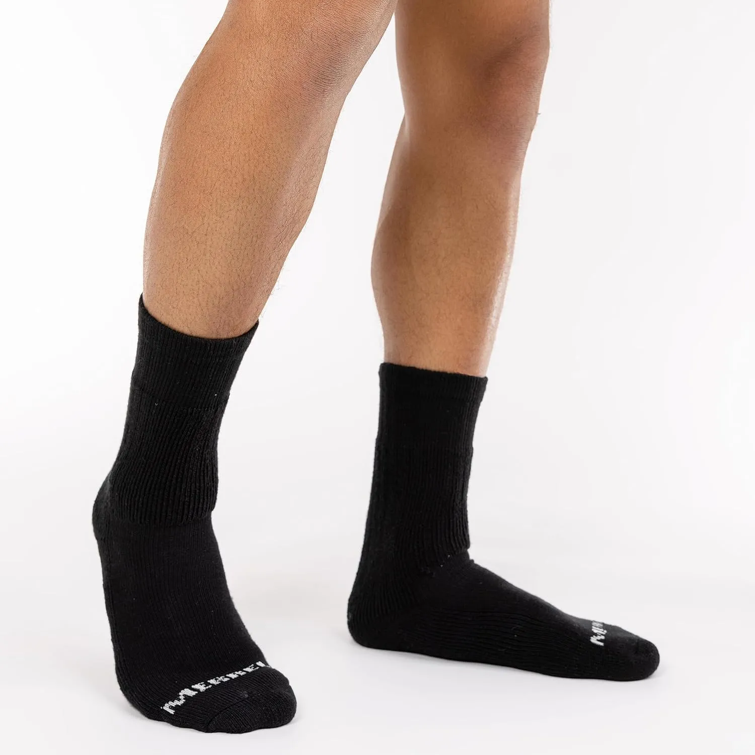 Merrell unisex-adult Thermal Hiking Crew Socks 4 Pair Pack Unisex Arch Support Band and Wool Blend